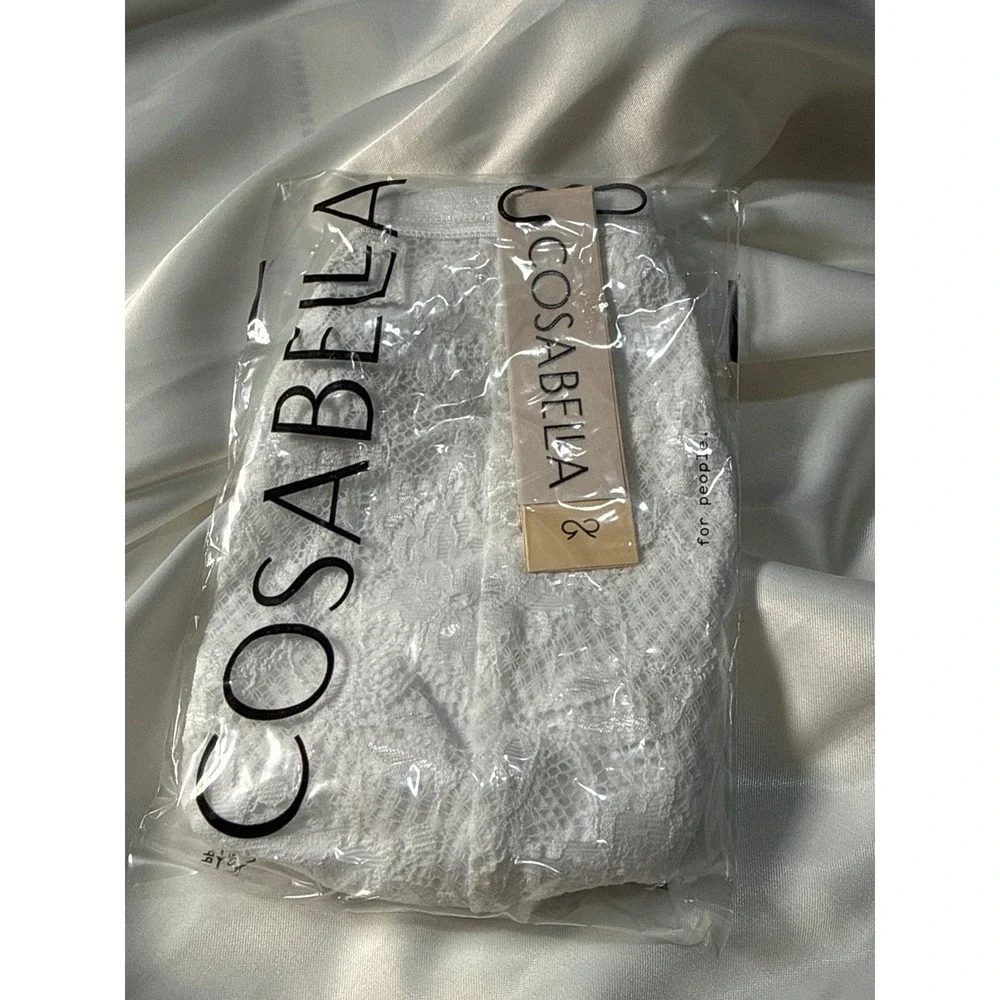 Cosabella Men's White Lace Strappy Jockstrap – Sexy Designer Cutout Underwear XL